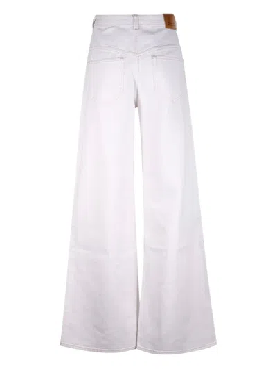 Isabel Marant Étoile Gz Lemon Wide-leg High-rise Trousers In White