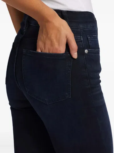 Frame Cropped Jeans In Blue