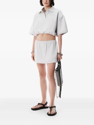 Alexander Wang White Deconstructed Miniskort