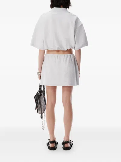 Alexander Wang White Deconstructed Miniskort