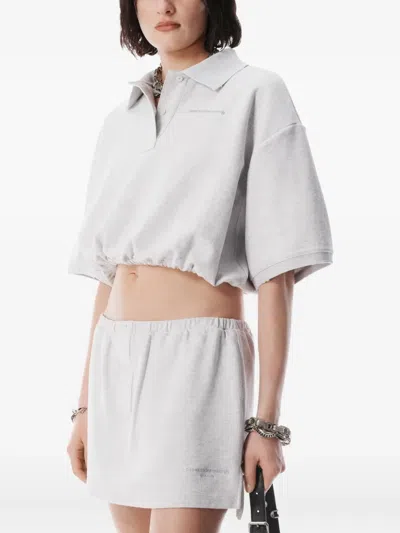 Alexander Wang White Deconstructed Miniskort