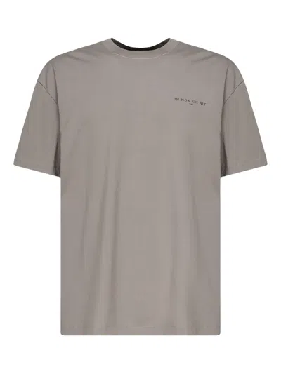Ih Nom Uh Nit This Is Authentic Graphic-print T-shirt In Gray