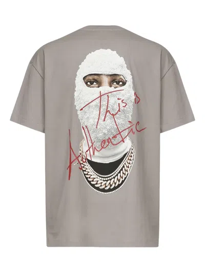 Ih Nom Uh Nit This Is Authentic Graphic-print T-shirt In Gray