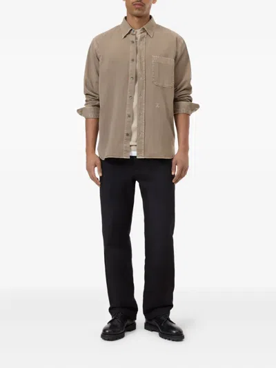 Closed Formal Army Shirt Rock Beige In Brown