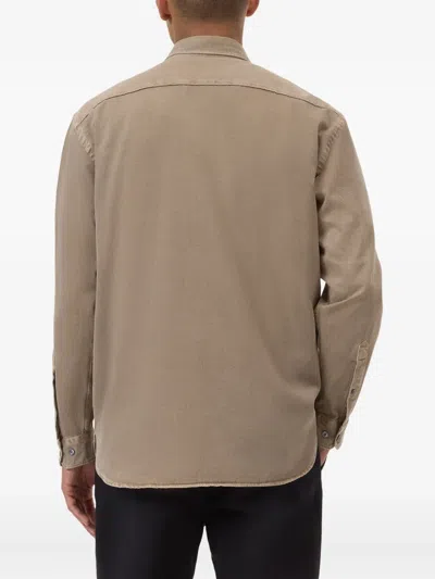 Closed Formal Army Shirt Rock Beige In Brown