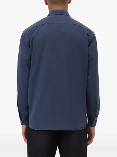 Closed Button-up Shirt In Blue