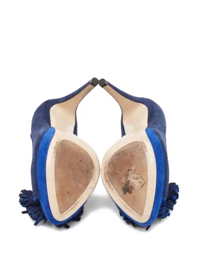 Pre-owned Miu Miu 130mm Platform Tassel-embellished Pumps