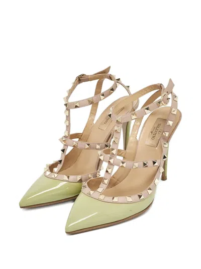 Pre-owned Valentino Garavani 105mm Rockstud Pumps