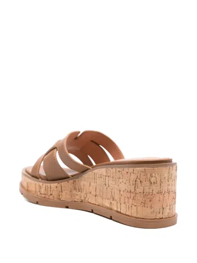 Bibi Lou 65mm Holly Leather Sandals In Brown