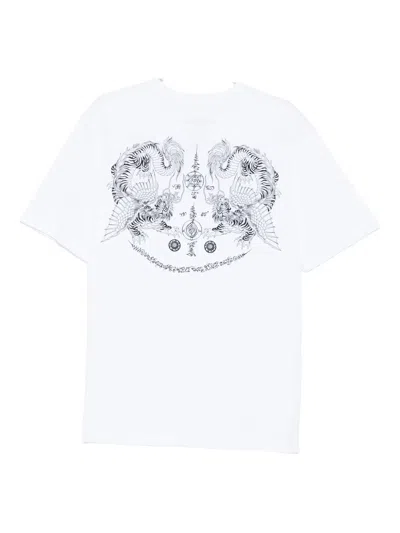 Maharishi Muay Thai Tiger Dragon T-shirt In White