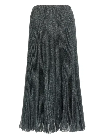 Ermanno Scervino Longuette Skirt With Pleated Design And Elastic Waistband