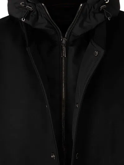 Moorer Callum Hooded Jacket In Black