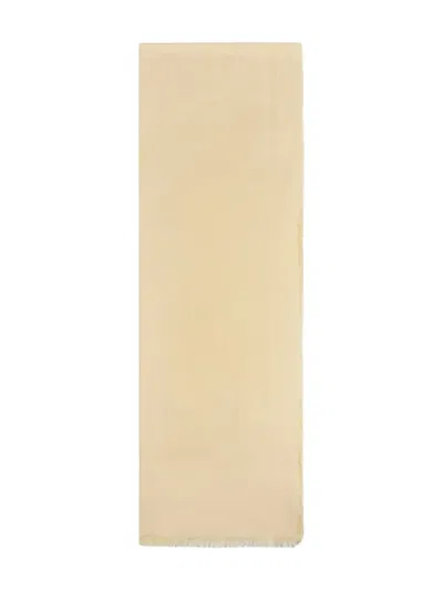 Elisabetta Franchi Fringed Rectangle Scarf In Neutral