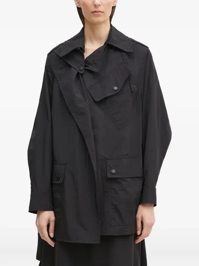 Kenzo Belted Trench Coat In Black
