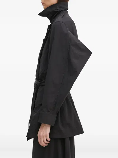 Kenzo Belted Trench Coat In Black