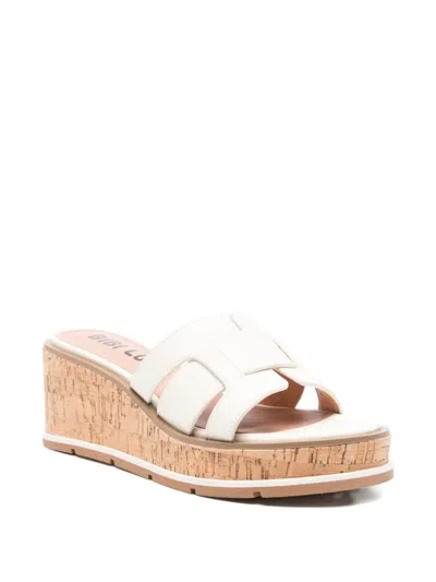 Bibi Lou 65mm Holly Leather Sandals In White