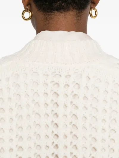 Peserico V-neck Open-knit Sweater