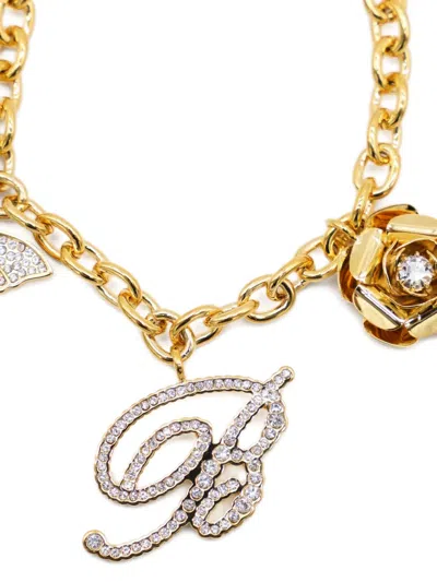 Blumarine Crystal-embellished Chain-link Bracelet