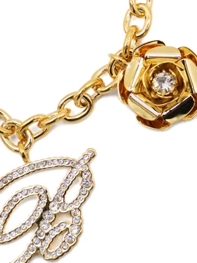 Blumarine Crystal-embellished Chain-link Bracelet