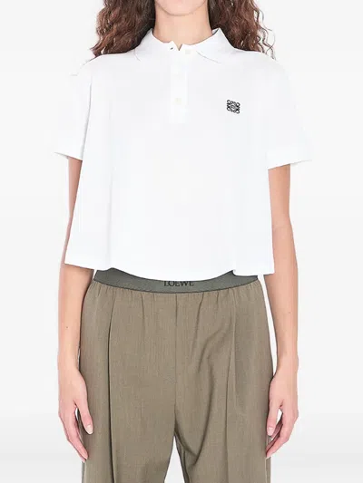 Loewe Women Cotton Trapeze Polo Shirt