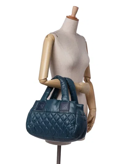 Pre-owned Chanel 2009-2010 Small Quilted Nylon Coco Cocoon Tote Bag