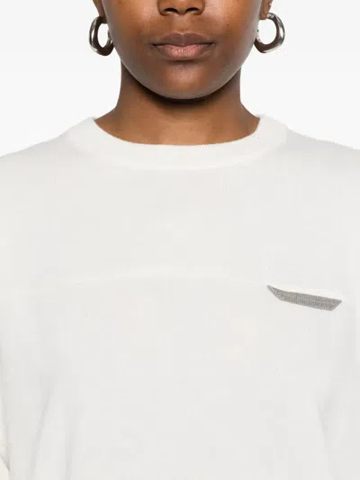 Brunello Cucinelli Embellished Crew-neck T-shirt