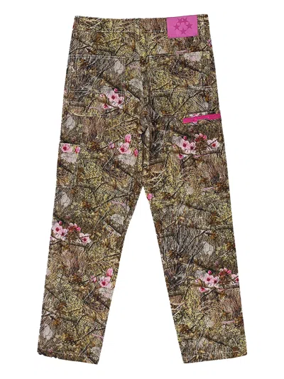 Sp5der Camo Real Tree Work Straight-fit Jeans In Multi