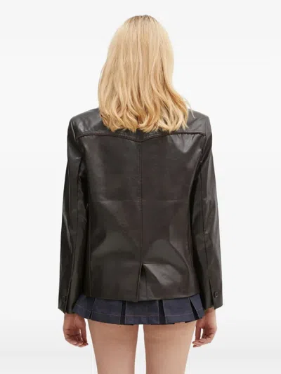 Andersson Bell Cropped Jacket In Brown