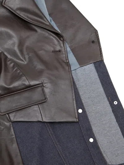 Andersson Bell Cropped Jacket In Brown