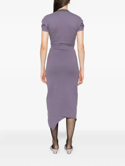 Vivienne Westwood Pulling Dress Organic Cotton Cadet Xs Women In Purple