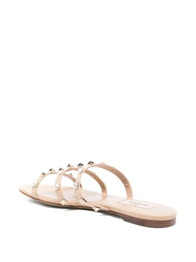 Valentino Garavani Rockstud Leather Flat Sandals