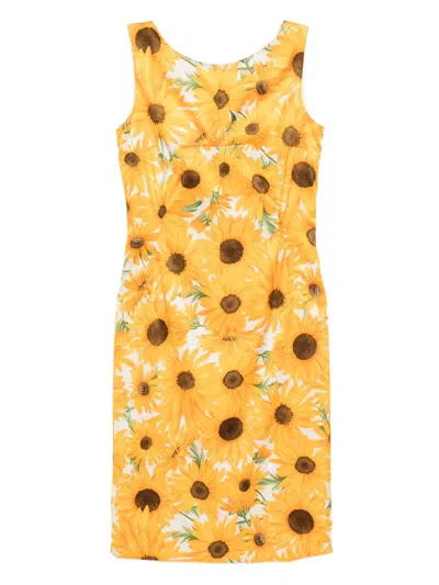 Pre-owned Dolce & Gabbana Sunflower Dress