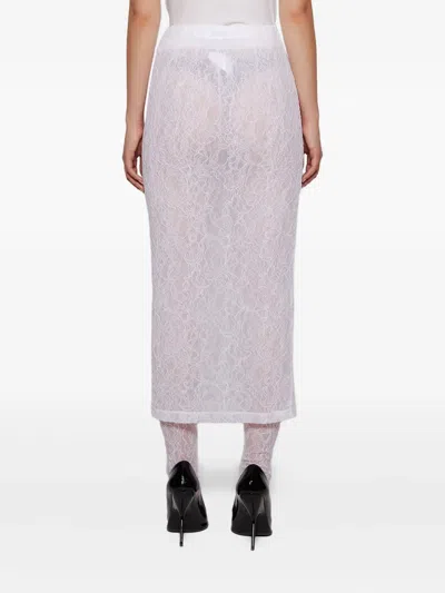 Wardrobe.nyc Lace Tube Midi Skirt