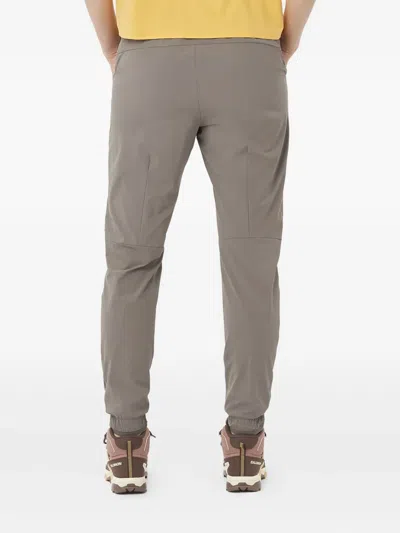 Salomon Elasticated-ankles Track Pants In Gray