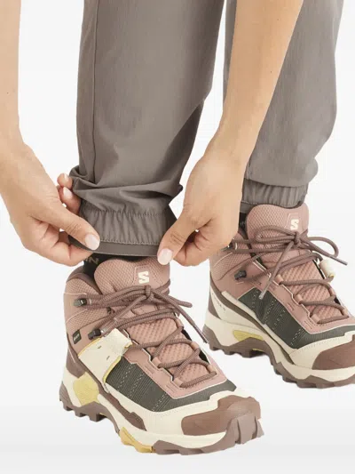 Salomon Elasticated-ankles Track Pants In Gray