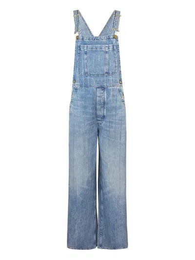 Cycle Tuta Vicky Bleach Subtle Fading And Whiskering In Blue