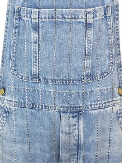 Cycle Tuta Vicky Bleach Subtle Fading And Whiskering In Blue