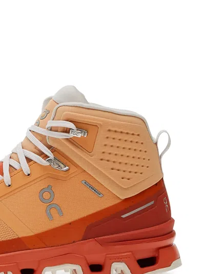 On Running Cloudrock High-top Sneakers In Orange