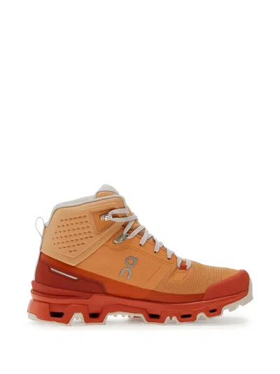 On Running Cloudrock High-top Sneakers In Orange