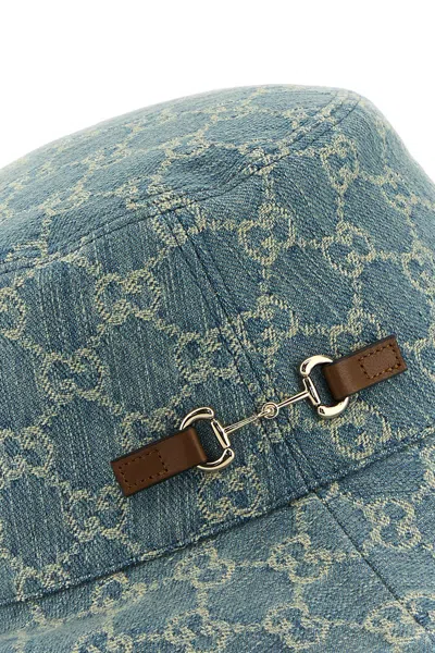Gucci Cappello In Denim Gg Donna