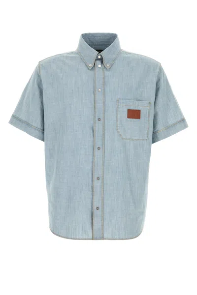 Fendi Collared Shirt With Pocket And Short Sleeves