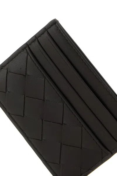 Bottega Veneta Portacarte Intrecciato In Nappa Testa Di Moro Donna