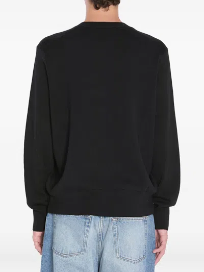 Ami Alexandre Mattiussi Ami Paris Ami De Coeur Black Crew-neck Sweatshirt Women