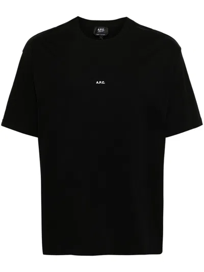 Apc Boxy Micro Logo T-shirt In Black