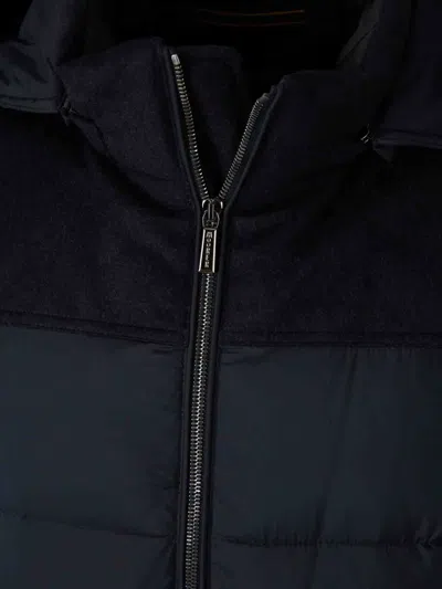 Moorer Men Royal Blue Padded Jacket, Xl Luxury Jackets For Men Darveys In Black