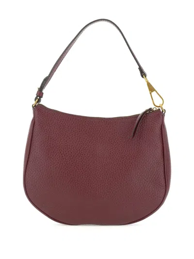 Gianni Chiarini Brooke Logo Stamp Shoulder Bag In Burgundy