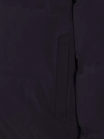 Herno New Impact Medium Weight Hooded Down Jacket In Blue