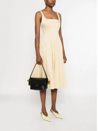 Jacquemus Le Rond Carre Leather Shoulder Bag