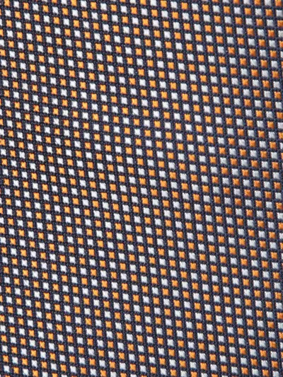 Kiton Micro Pattern Beige Tie In Brown