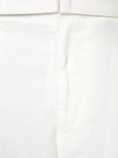 Officine Generale Owen Velvet Trousers In Ecru In White